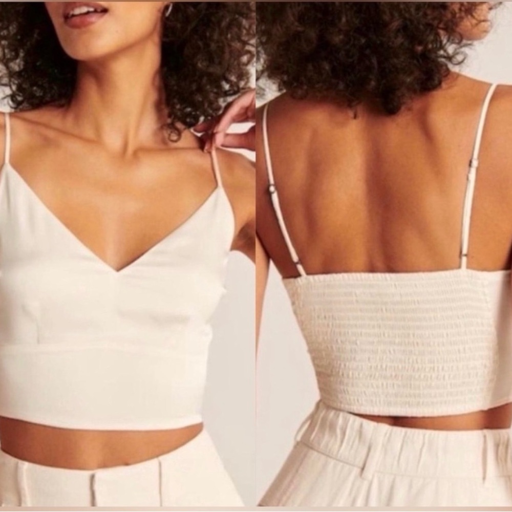 Abercrombie & Fitch Satin Crop Top - Picture 6 of 7